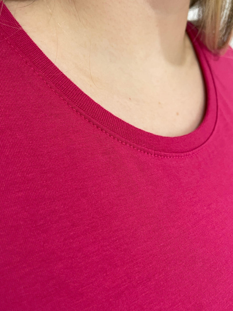 Camiseta Feminina Pink Corações Sobrepostos